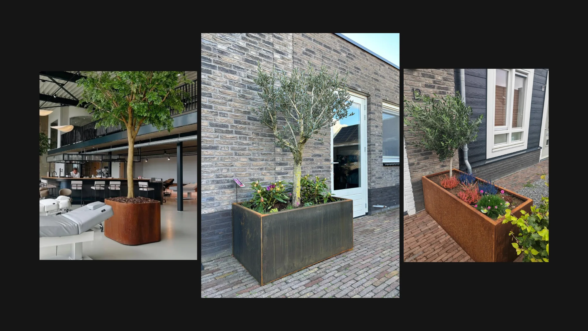 Maatwerk bloembakken van Rusty